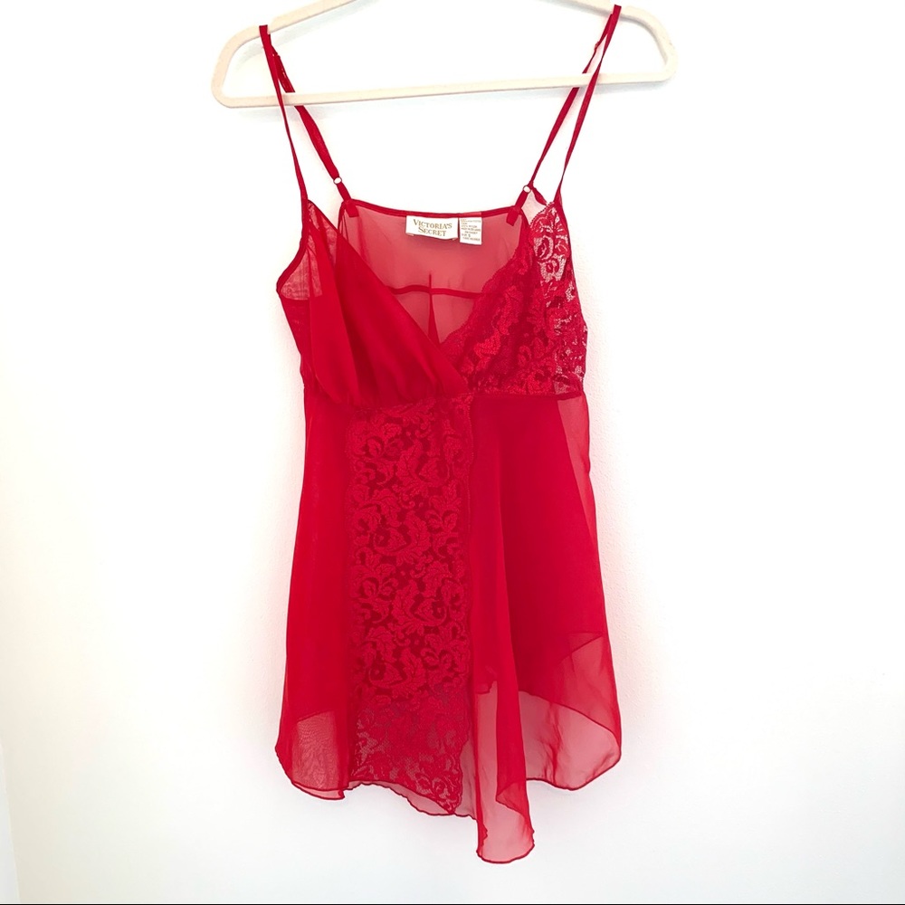 Victoria’s Secret vintage red lace lingerie